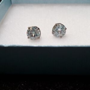 Elegant Silver Stud Earrings